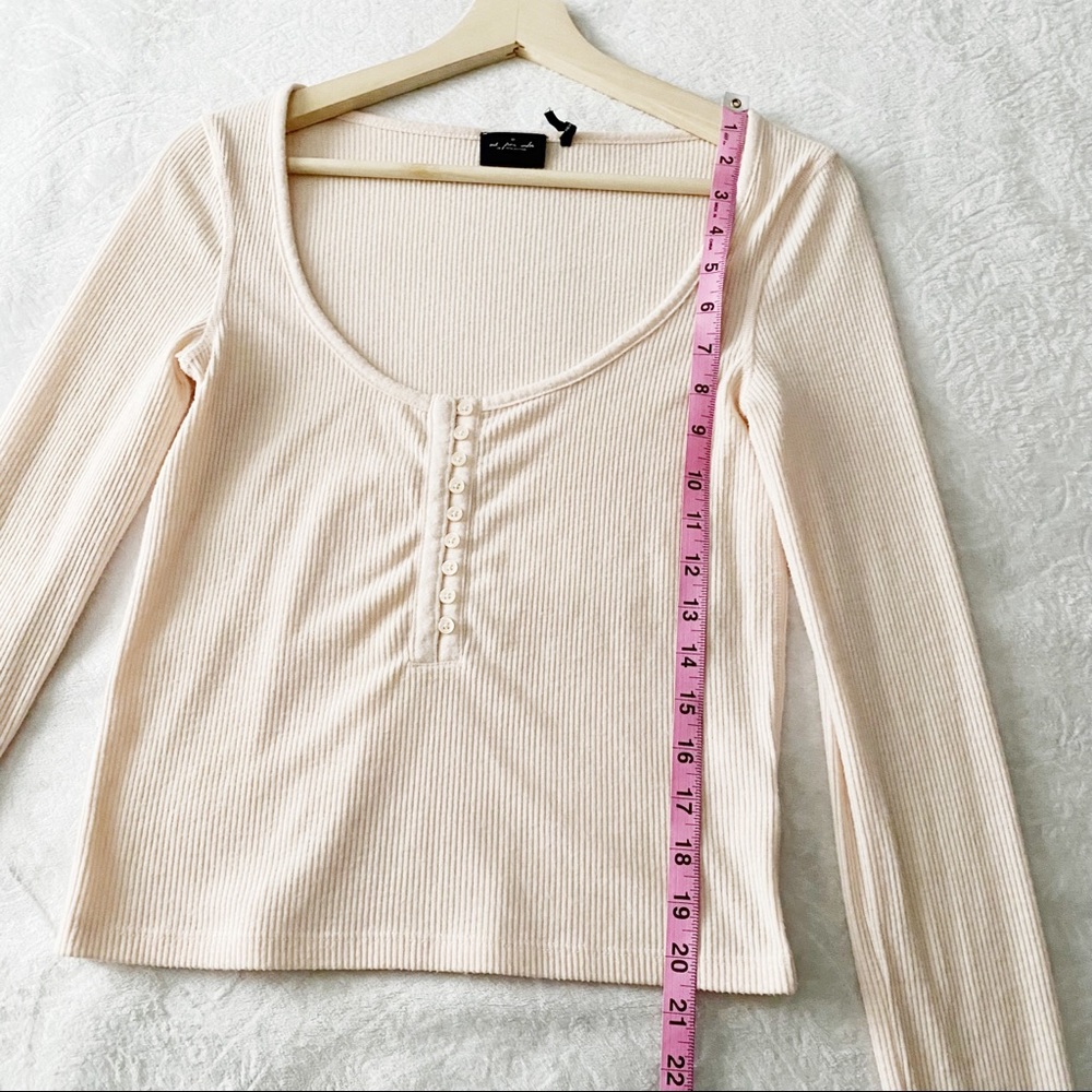 UO Out From Under Super Soft Ribbed Henley Top - Picture 10 of 14